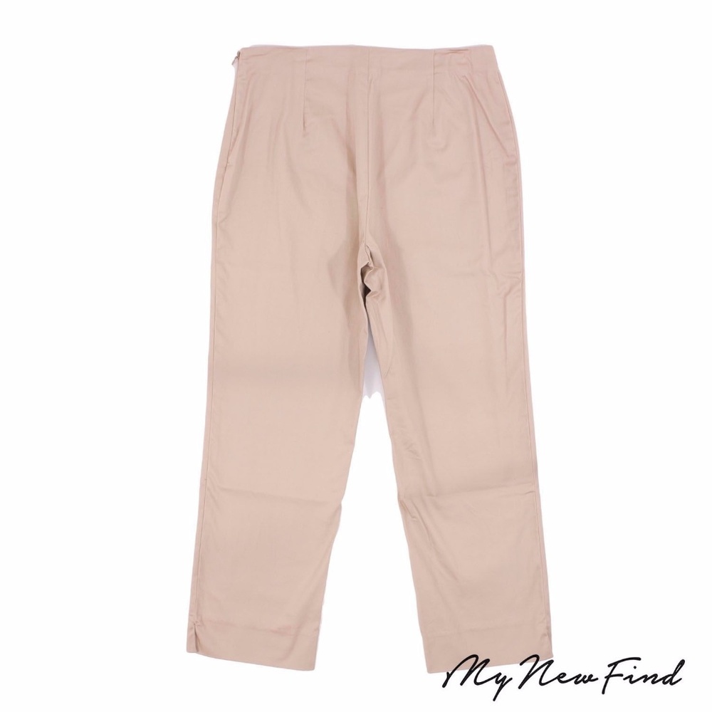 SUNNY LEIGH CROPPED COCKTAIL PANTS HIGH WAIST TAN - Picture 2 of 2